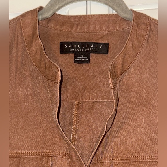 Sanctuary Sightseer Tie Waist Romper‎ – Rattan (Size 6) - Picture 4 of 8